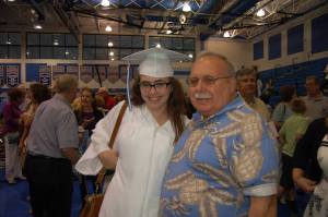 I have no idea what I'm doing in this picture but you can obviously tell that I am not photogenic whatsoever. If I had to guess though it's that my poppop is tickling my side because that's the kind of thing he likes to do. He lives at the beach and I love to go visit him with my family or friends and talk to him, he collects stamps and play cards. He is a very funny man, but I don't think most people would guess it.