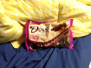 The next thing I picked up was a bag of Dove dark, hazelnut chocolates and they are amazing! They are so creamy and delicious, and since they are Dove each wrapper has an inspiring message. I can say that I have been indulging in these way too much.